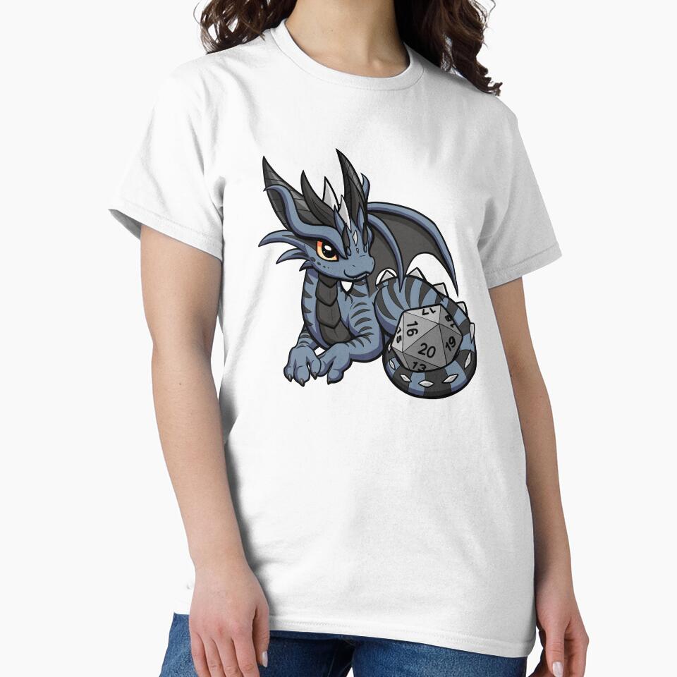 Feisty Dice Dragon by Dragons and Beasties T-Shirts, Hoodie, Sweatshirt | BlankRebels.com (Image 2)