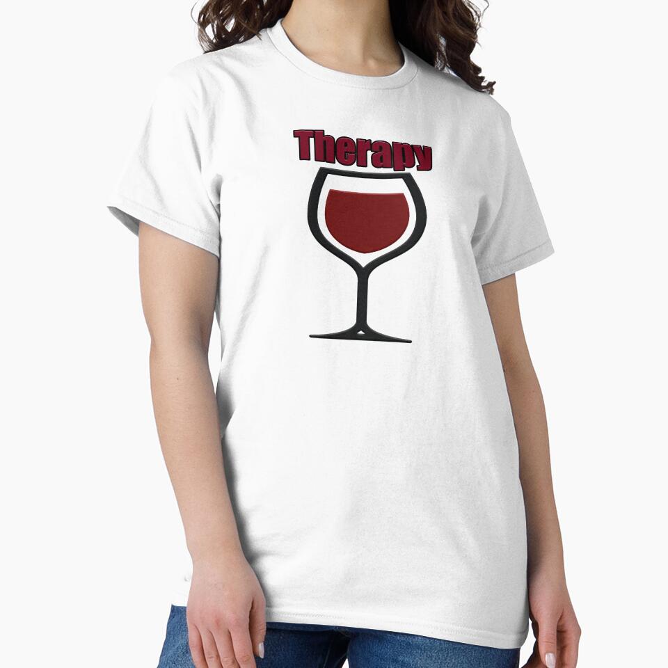 wine therapy by smARTwork T-Shirts, Hoodie, Sweatshirt | BlankRebels.com (Image 2)
