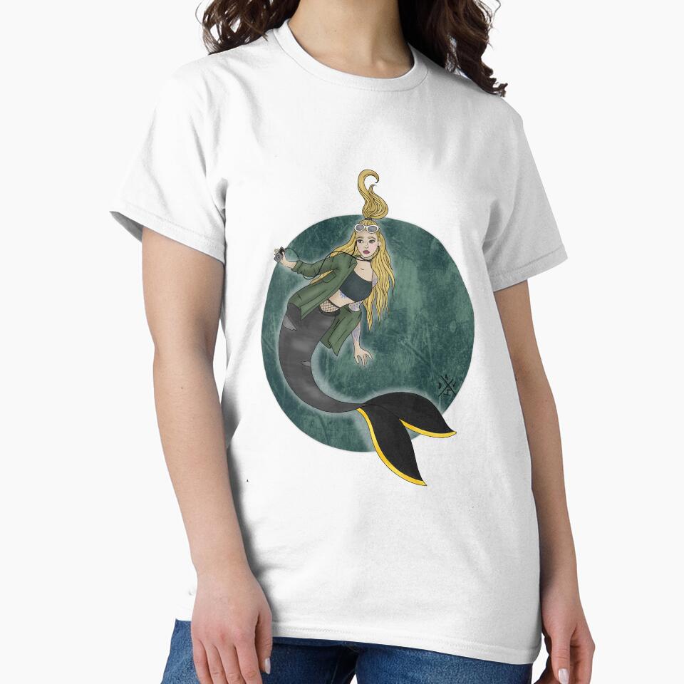 Grunge Mermaid by theartofdavi T-Shirts, Hoodie, Sweatshirt | BlankRebels.com (Image 2)