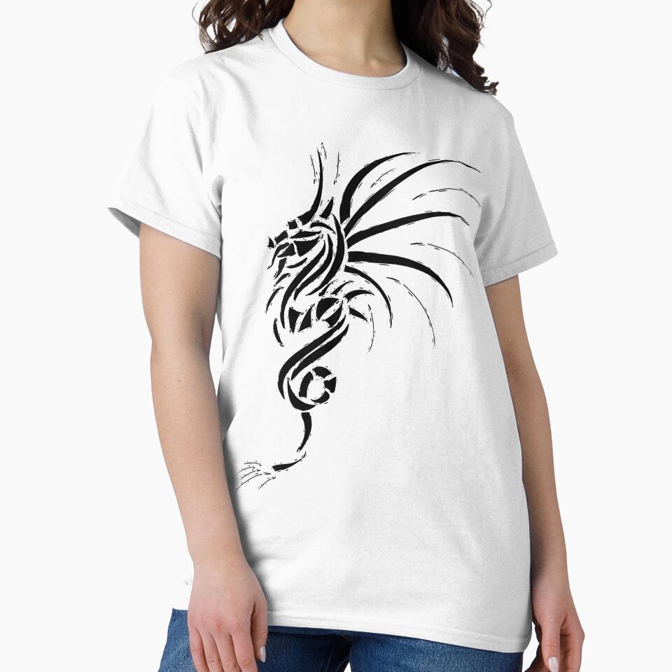 Essemios - furious dragon in black by Cersatti T-Shirts, Hoodie, Sweatshirt | BlankRebels.com (Image 2)