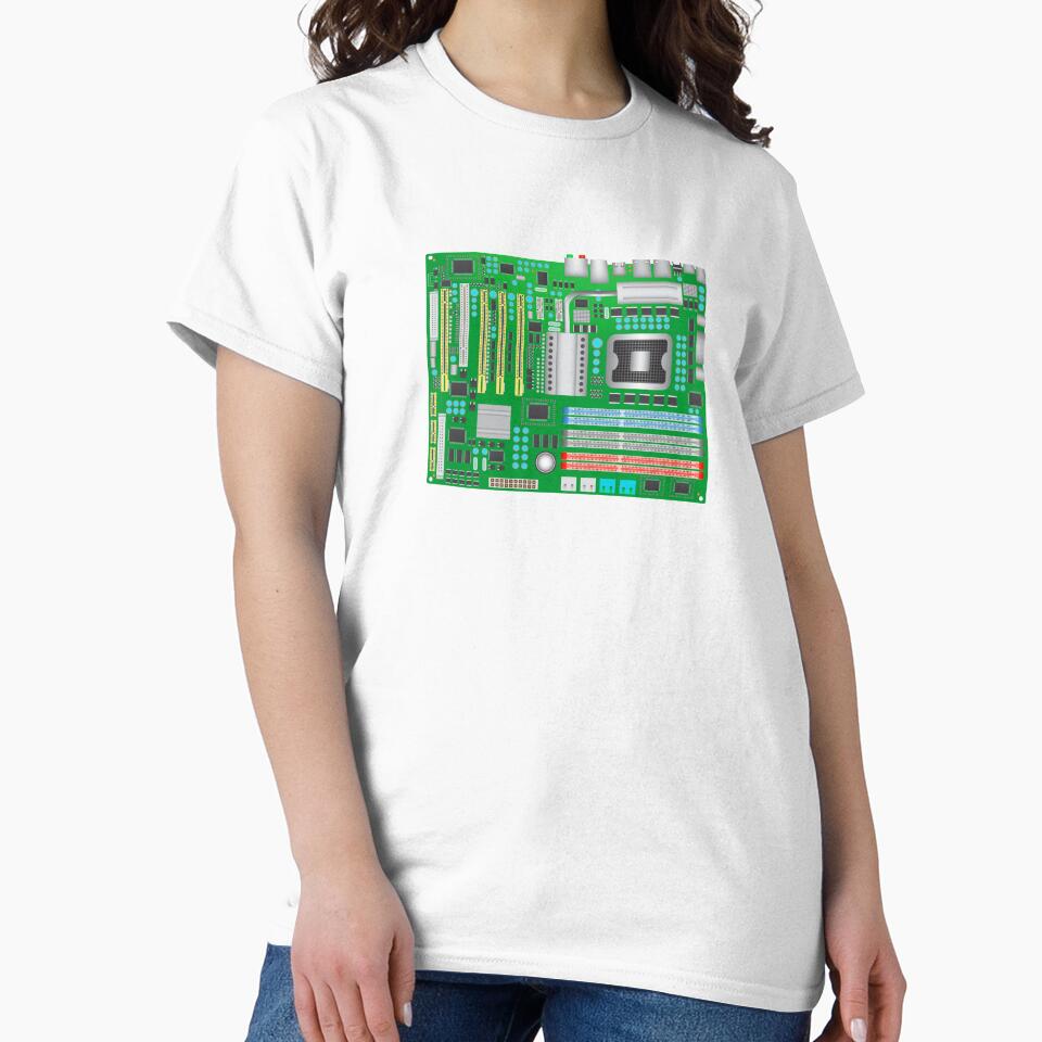 Classic Computer Mainboard for Geeks by dcohea T-Shirts, Hoodie, Sweatshirt | BlankRebels.com (Image 2)