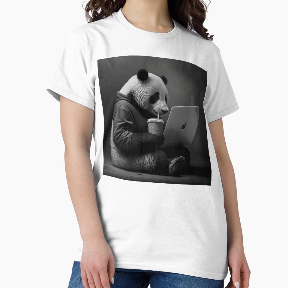Panda Coder in the Office by CyberWindow