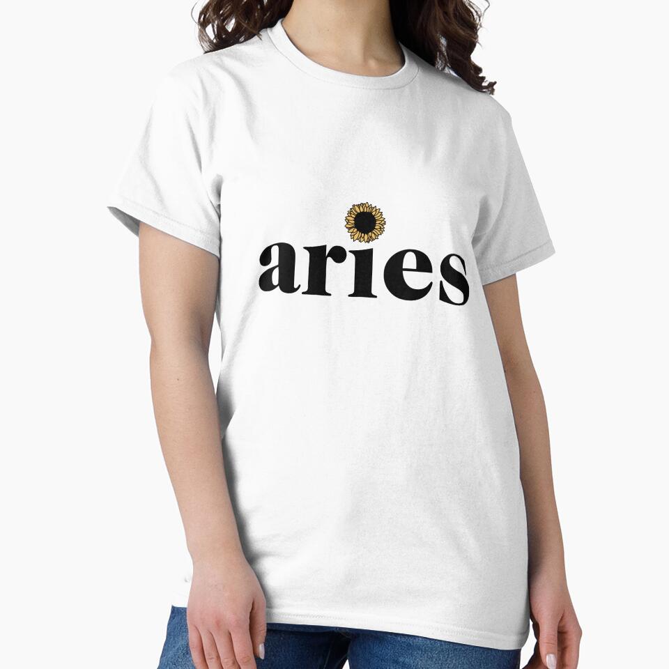 Aries Sunflower Zodiac T-Shirts, Hoodie, Sweatshirt