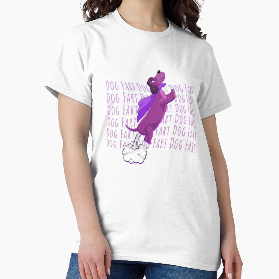 cute cartoon dog fart design by AnsykD T-Shirts, Hoodie, Sweatshirt | BlankRebels.com (Image 2)