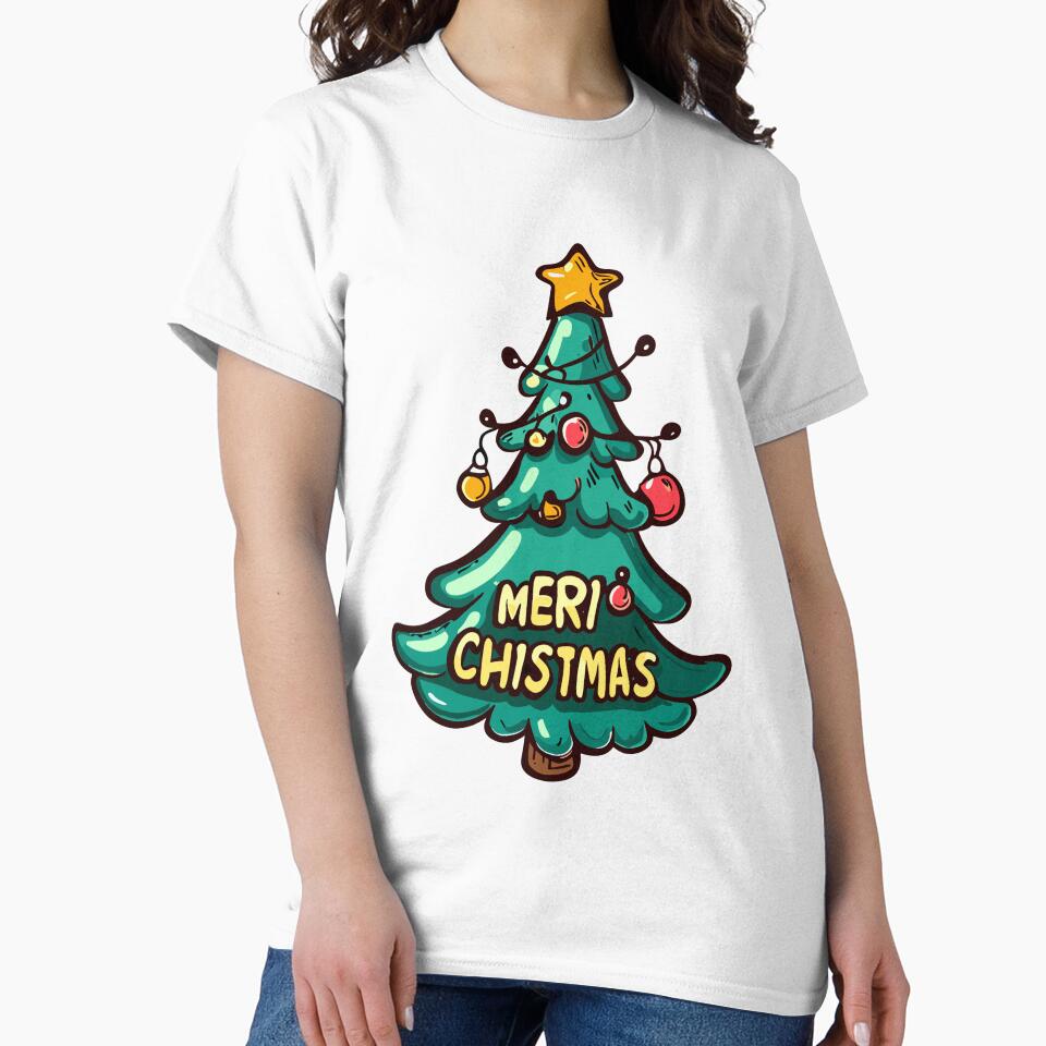 Cartoon Christmas Tree by Print Magic Gallery⭐⭐⭐⭐⭐ T-Shirts, Hoodie, Sweatshirt | BlankRebels.com (Image 2)