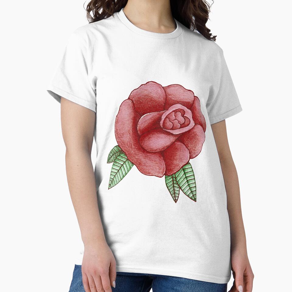 Traditional Tattoo Rose by Travis Scotti T-Shirts, Hoodie, Sweatshirt | BlankRebels.com (Image 2)