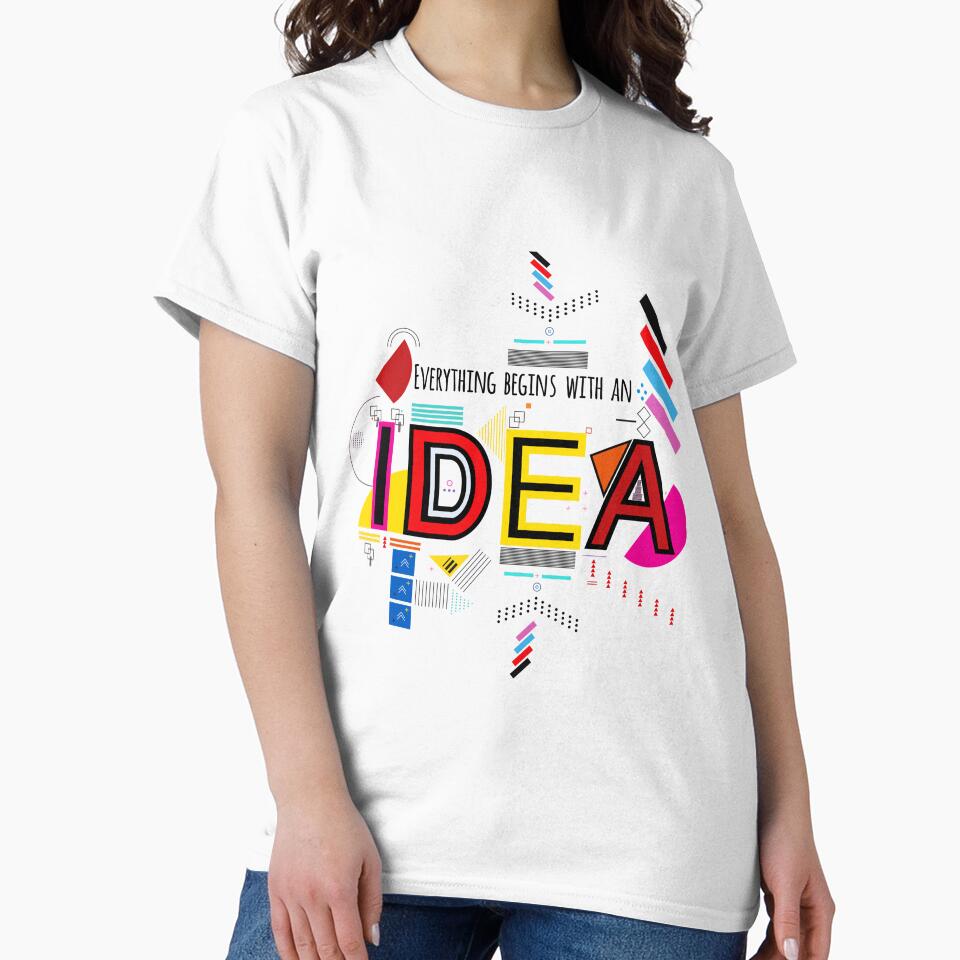 Everything begins with an idea 1 by Design4uStudio T-Shirts, Hoodie, Sweatshirt | BlankRebels.com (Image 2)