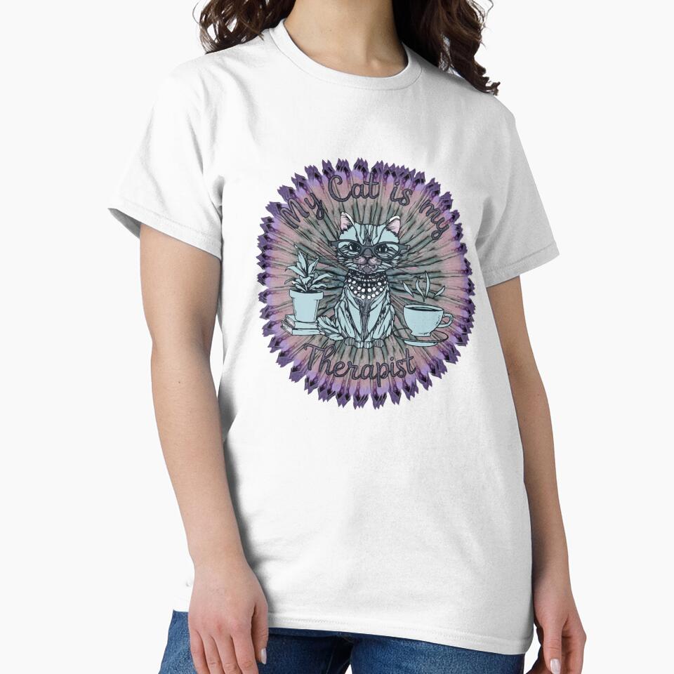 My Cat is My Therapist, Surrounded by Copper by ArtDesignTp T-Shirts, Hoodie, Sweatshirt | BlankRebels.com (Image 2)