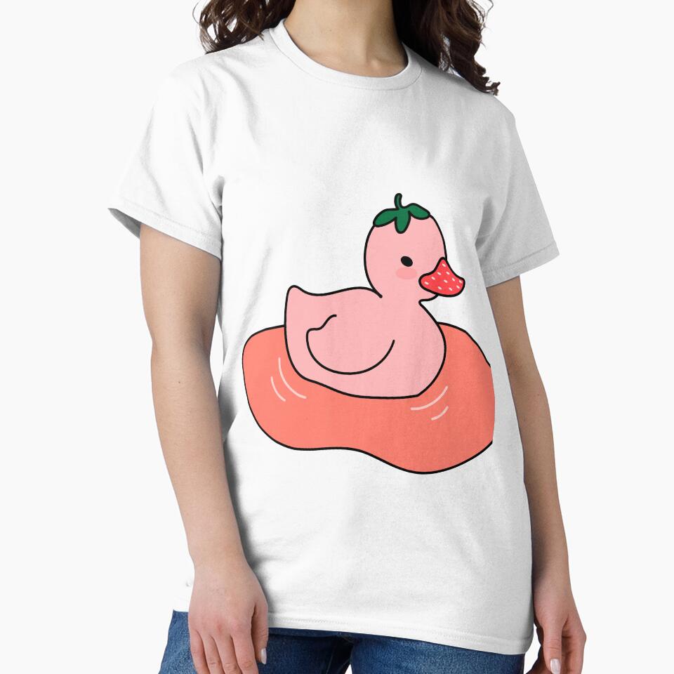 Kawaii Strawberry Duck by SunMoonMilk T-Shirts, Hoodie, Sweatshirt | BlankRebels.com (Image 2)