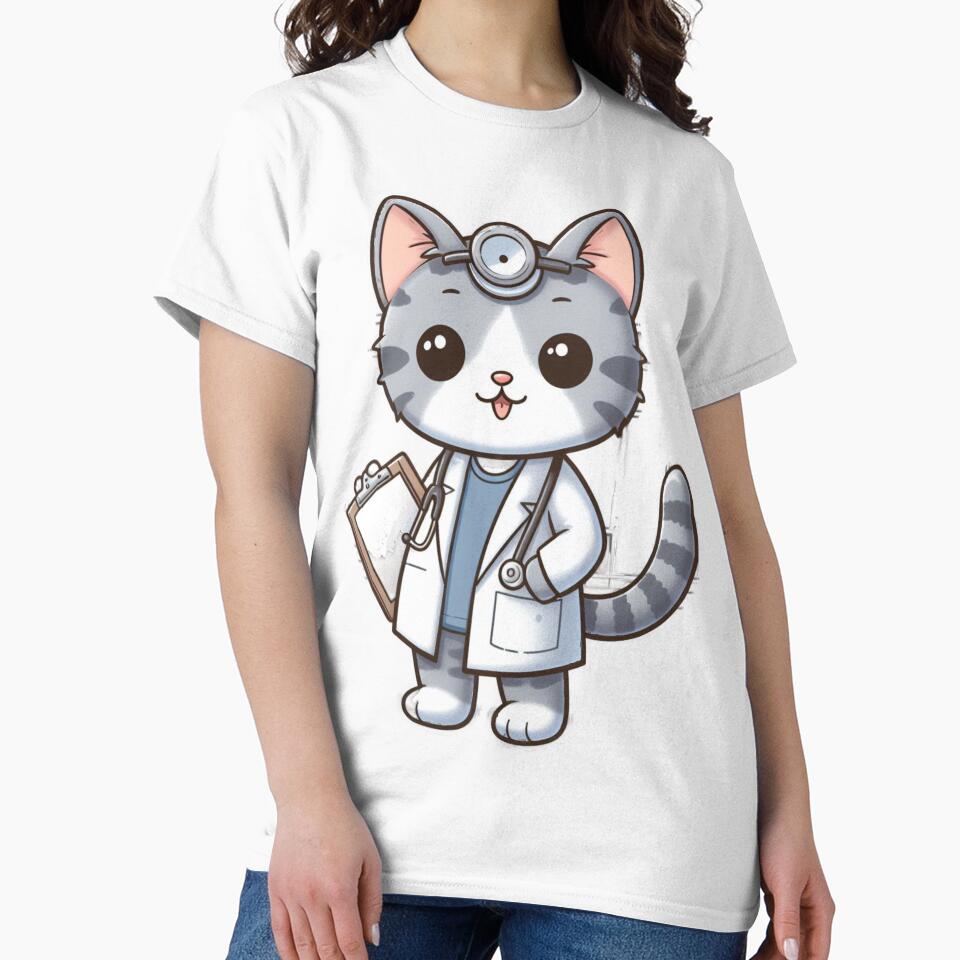 Doctor cat by Jalin . T-Shirts, Hoodie, Sweatshirt | BlankRebels.com (Image 2)