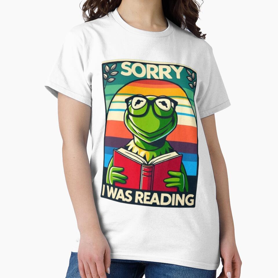 Sorry I Was Reading Kermit Books Lover T-Shirts, Hoodie, Sweatshirt