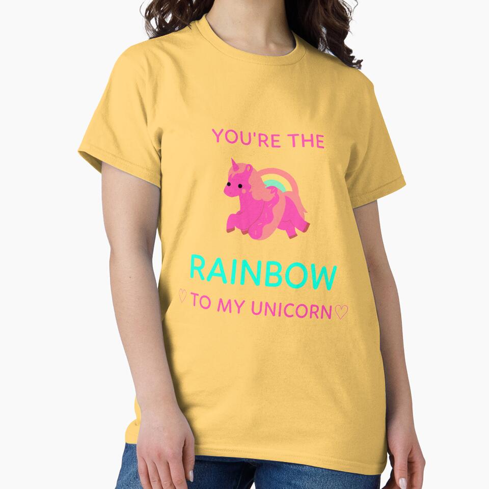 You're The Rainbow to My Unicorn Queer Valentine by TrackinDaTrends T-Shirts, Hoodie, Sweatshirt | BlankRebels.com (Image 2)