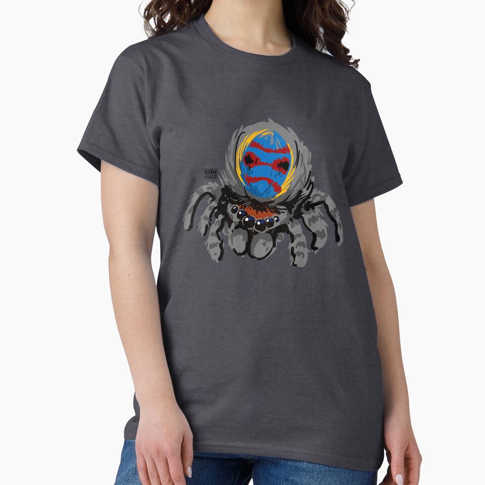 Peacock Spider Doodle by MrHinkleDraws T-Shirts, Hoodie, Sweatshirt | BlankRebels.com (Image 2)