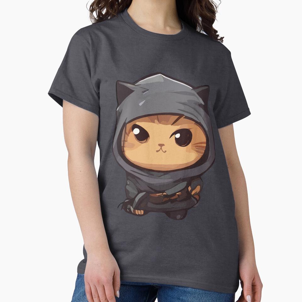 cute kawaii Ninja Cat by DunuStore T-Shirts, Hoodie, Sweatshirt | BlankRebels.com (Image 2)