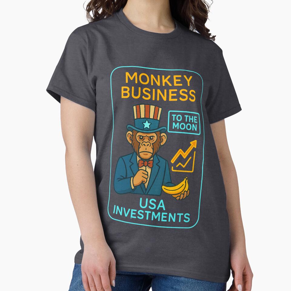 MONKEY BUSINESS – USA Investments T-Shirt by NAJURE Hoodie, Sweatshirt | BlankRebels.com (Image 2)
