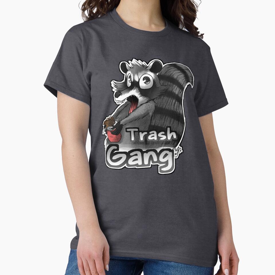 Trash Raccoon (with Text) by Mr-Jest T-Shirts, Hoodie, Sweatshirt | BlankRebels.com (Image 2)