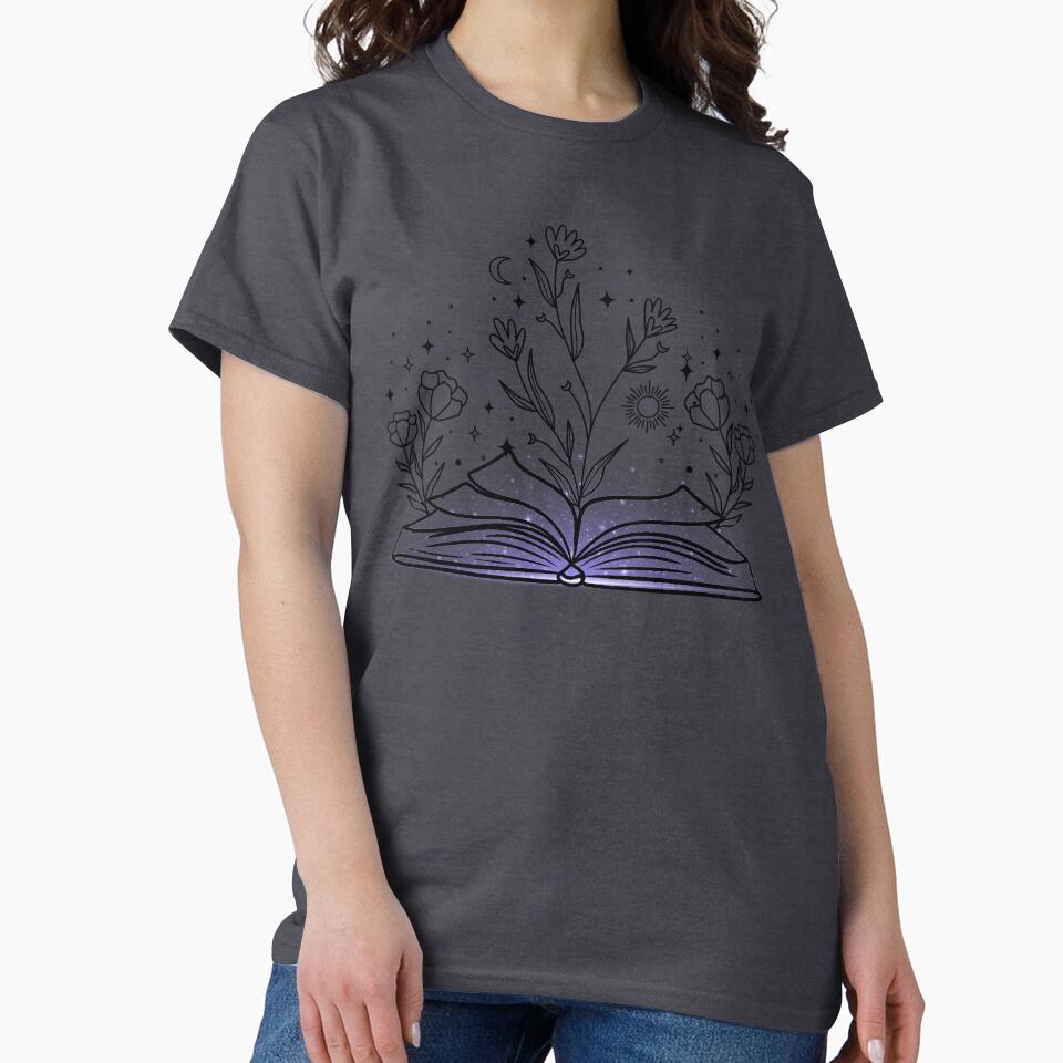 Floral Book Magic | TopsNTangles by chelseahill712 T-Shirts, Hoodie, Sweatshirt | BlankRebels.com (Image 2)