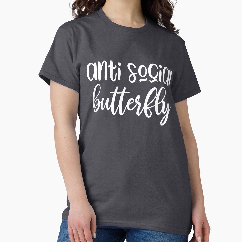 anti social butterfly by kapotka T-Shirts, Hoodie, Sweatshirt | BlankRebels.com (Image 2)