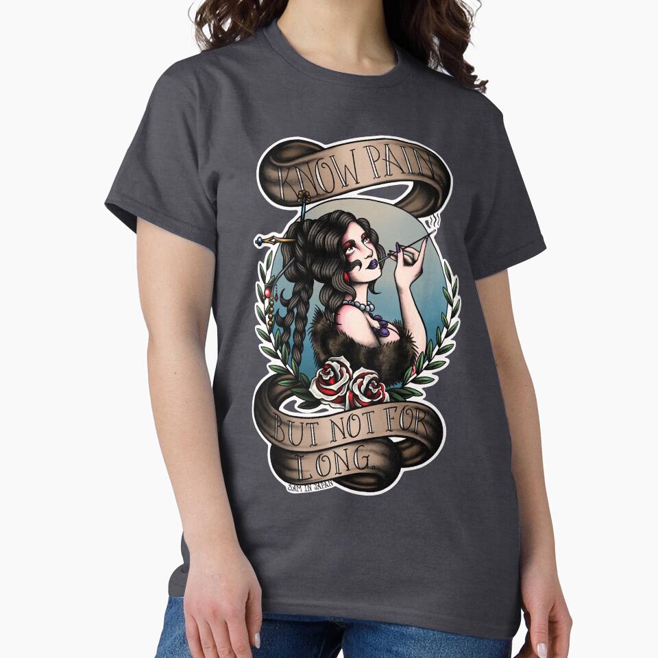 Lulu from Final Fantasy 10 (FFX) in American Traditional Tattoo Portrait Style by SamInJapan T-Shirts, Hoodie,... (Image 2)