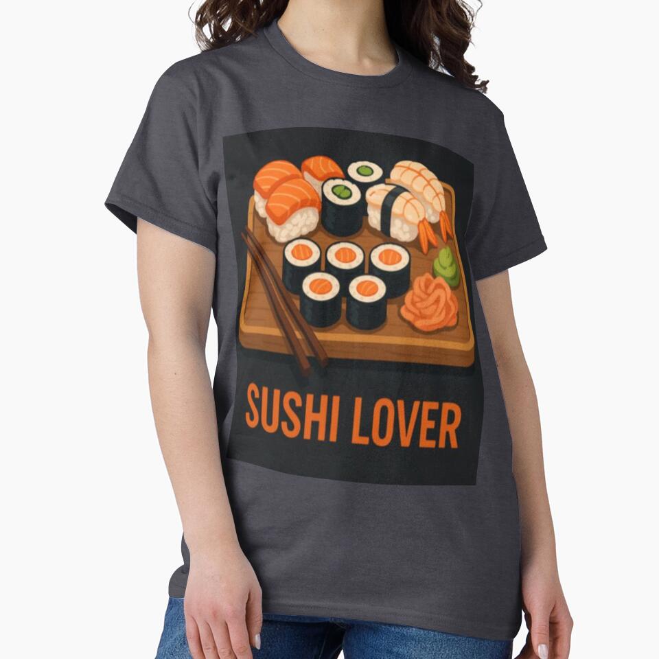 Sushi Lover Classic T-Shirt by PrzemekFanShop Hoodie, Sweatshirt | BlankRebels.com (Image 2)