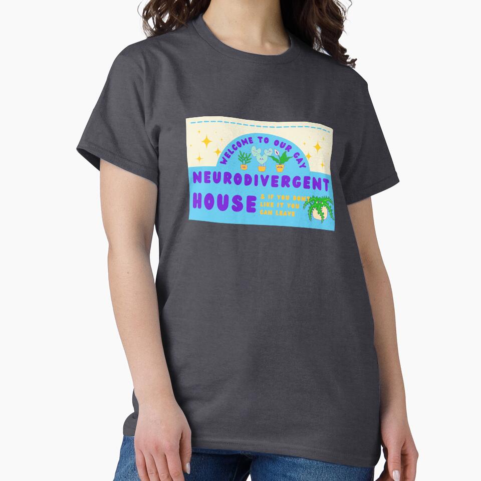 Gay Neurodivergent House by artskullduggery T-Shirts, Hoodie, Sweatshirt | BlankRebels.com (Image 2)