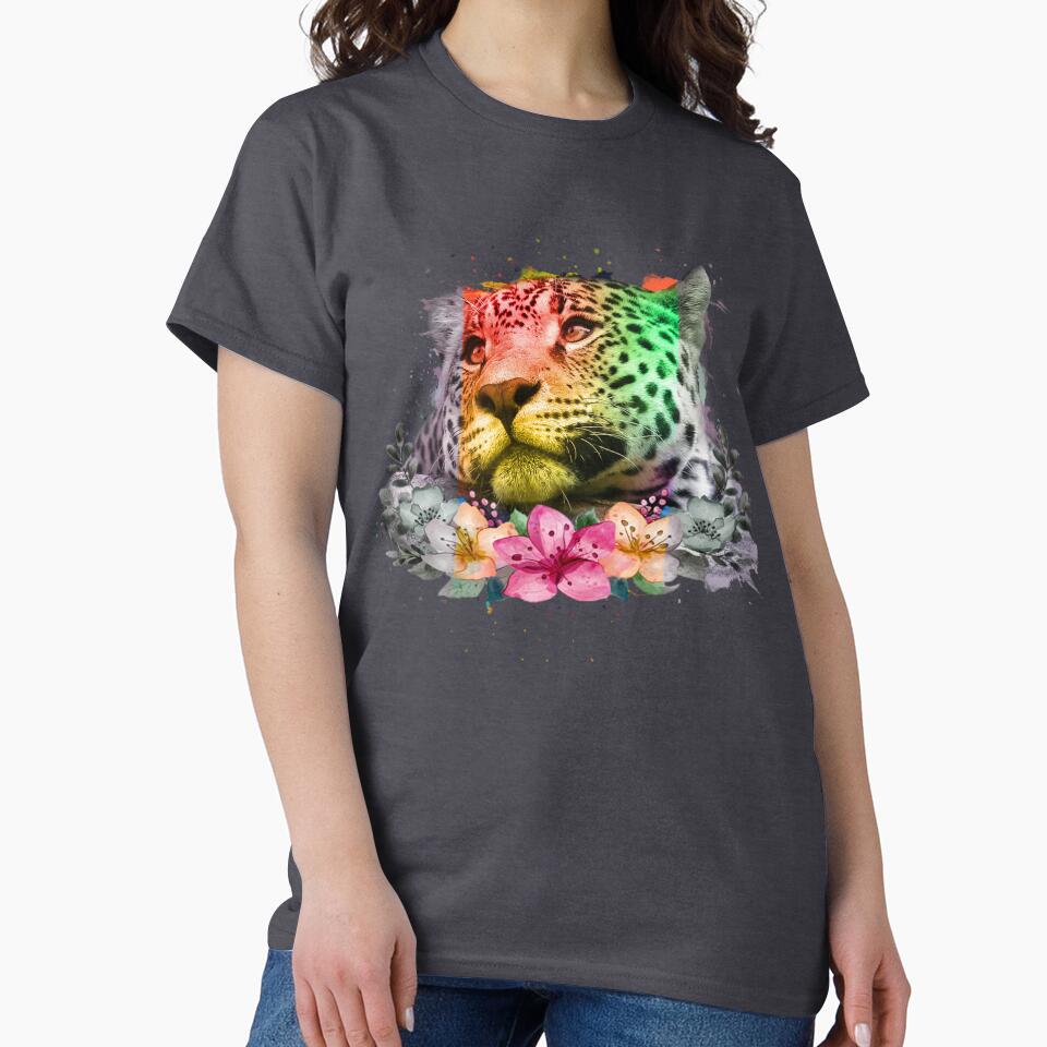 Funny Go Tigers  With Cute Flowers,For Tigers And Flowers Lovers by fatydesignspace T-Shirts, Hoodie, Sweatshirt (Image 2)