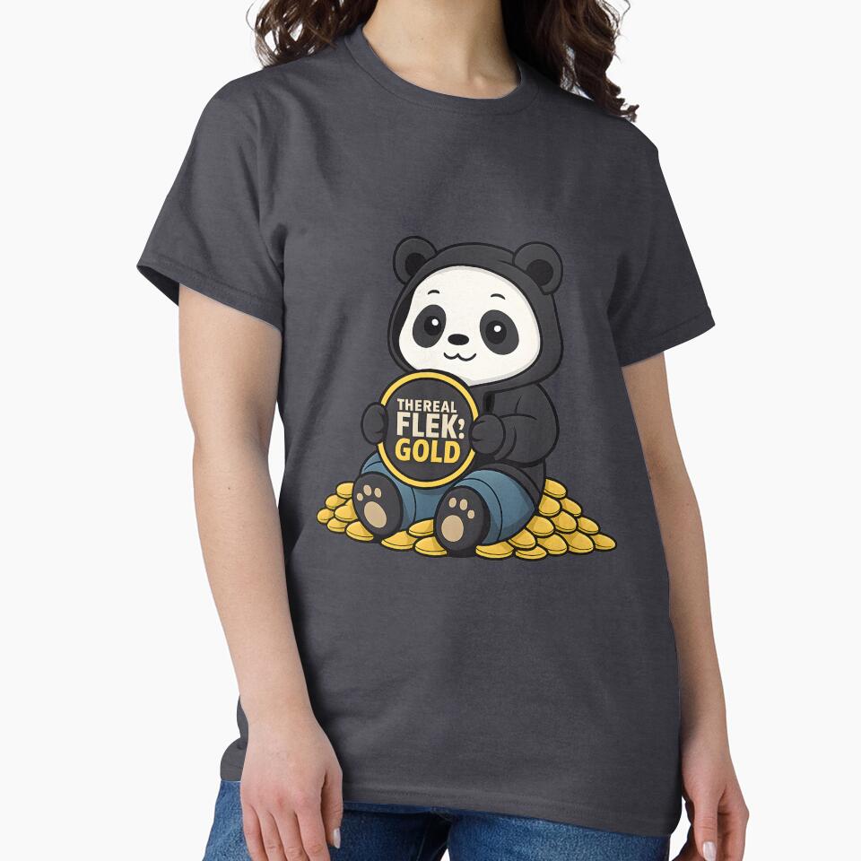 Cool Panda Sitting on Gold Coins by KakangMudi T-Shirts, Hoodie, Sweatshirt | BlankRebels.com (Image 2)