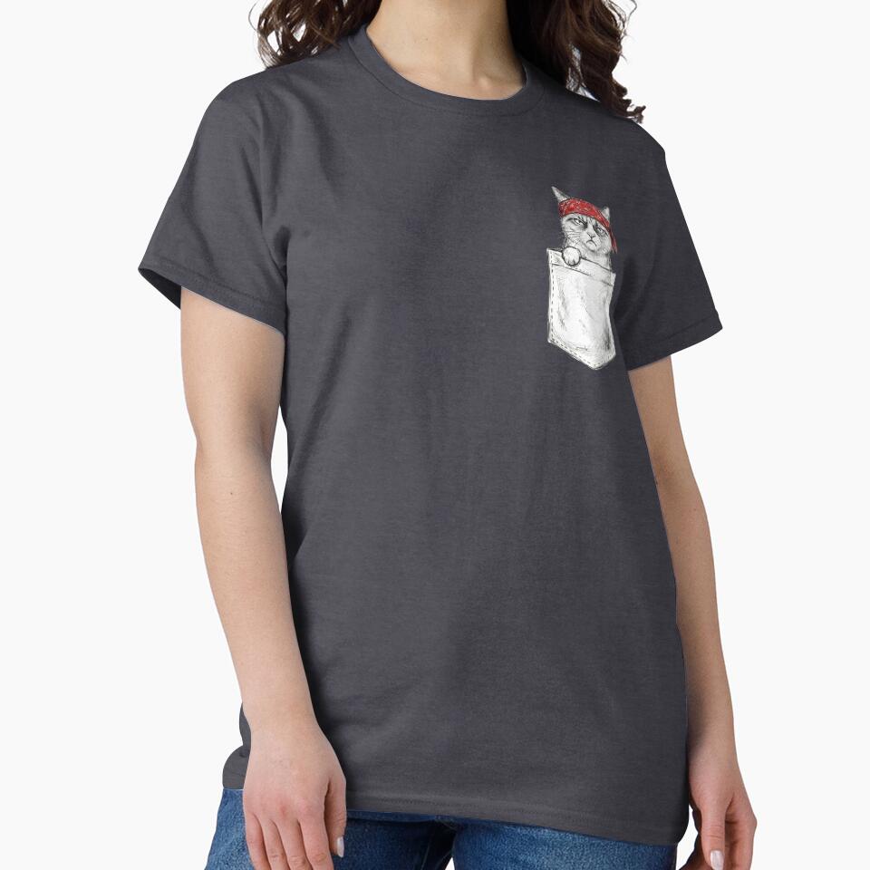 Grumpy Barn Cat Pocket Ranch Boss Funny Western Kitty & Farm Life T-Shirts, Hoodie, Sweatshirt