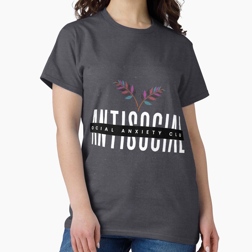 Antisocial Social Anxiety Club Laureate by danielliamgill T-Shirts, Hoodie, Sweatshirt | BlankRebels.com (Image 2)