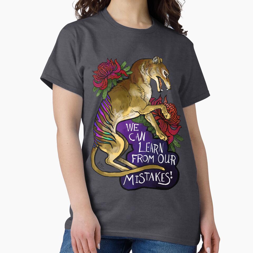 Thylacine- we can learn from our mistakes by Shadowind T-Shirts, Hoodie, Sweatshirt | BlankRebels.com (Image 2)