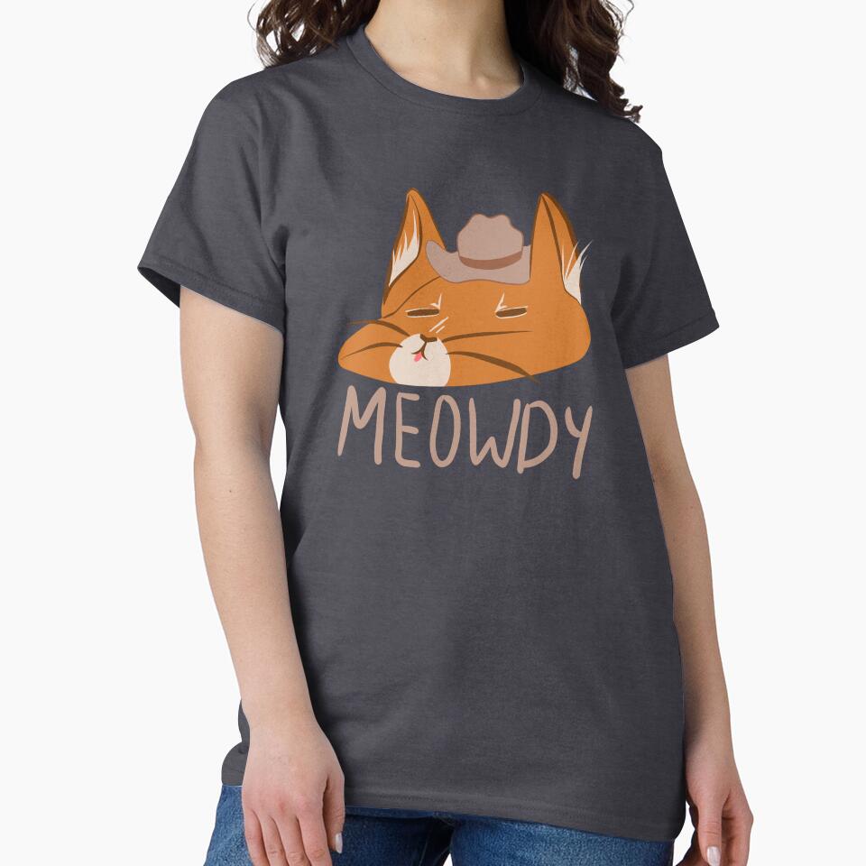 Meowdy Cat with Cowboy Hat by nanidanihani T-Shirts, Hoodie, Sweatshirt | BlankRebels.com (Image 2)