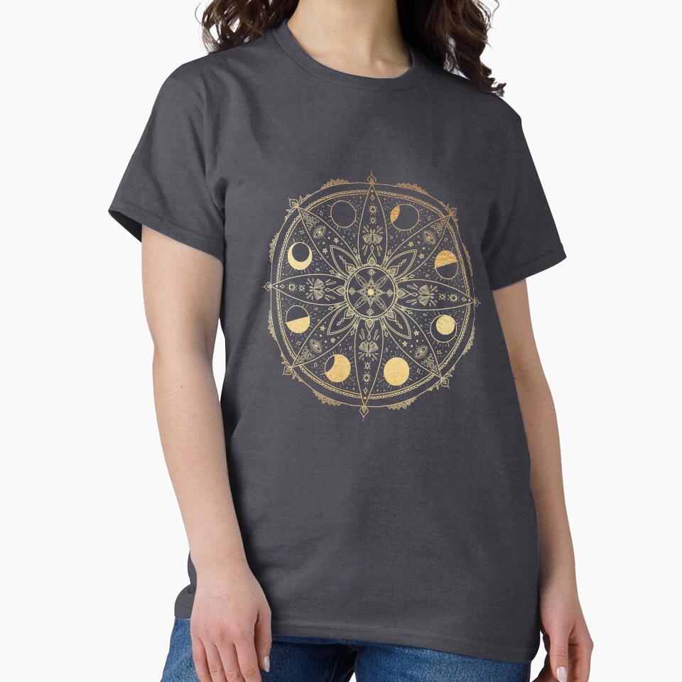 Moon phase mandala by pinapurri T-Shirts, Hoodie, Sweatshirt | BlankRebels.com (Image 2)