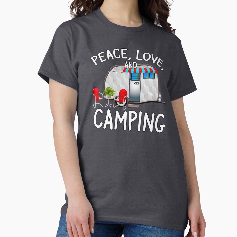 Peace, Love and Camping - Cool Camping Stuff by 3QuartersToday T-Shirts, Hoodie, Sweatshirt | BlankRebels.com (Image 2)