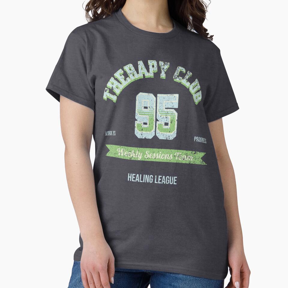 Therapy Club Weekly Session Team Retro Varsity Mental Health Shirt by RealLifeMerchies Hoodie, Sweatshirt (Image 2)