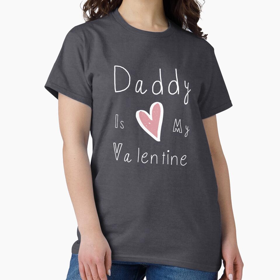 Valentine Shirt | Daddy Is My Valentine | Daddy Valentine Shirt | Kids Valentine Shirt by No-Leg-Bones Hoodie,... (Image 2)