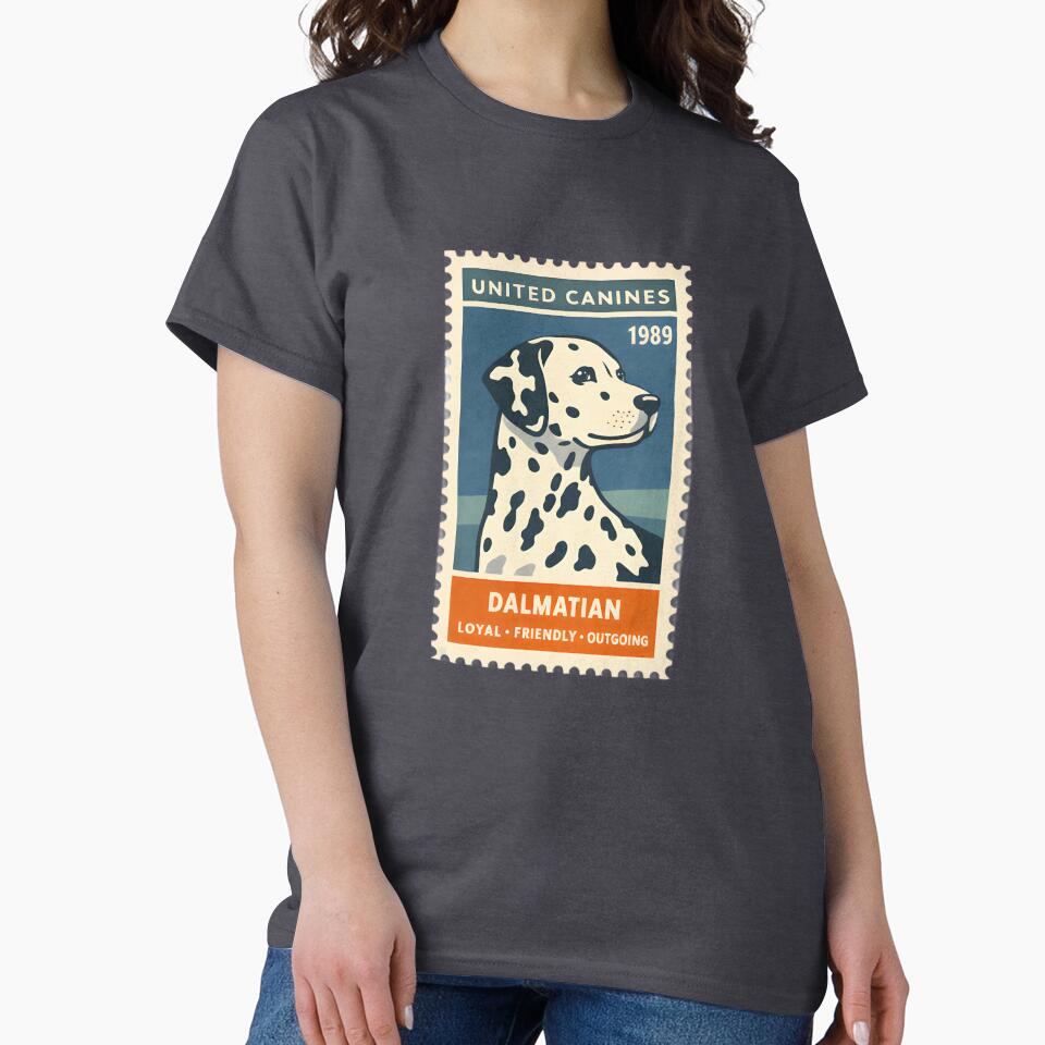 Vintage Dalmatian Postage Stamp Art by postmarkpaw T-Shirts, Hoodie, Sweatshirt | BlankRebels.com (Image 2)