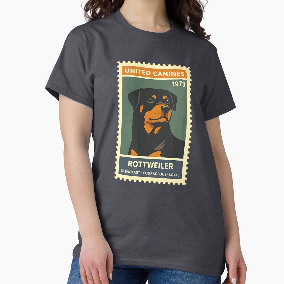 Vintage Rottweiler Postage Stamp Art by postmarkpaw T-Shirts, Hoodie, Sweatshirt | BlankRebels.com (Image 2)