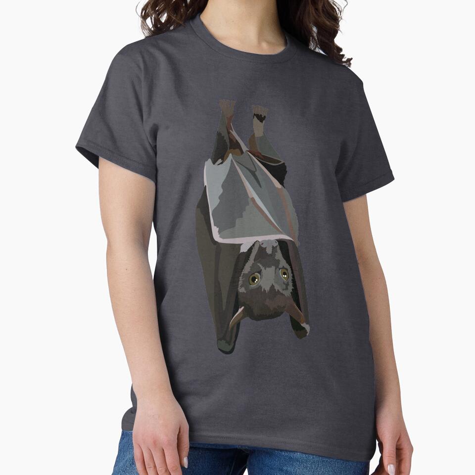B is for Bat, Bat Illustration – Mysterious Nocturnal Mammal Artwork by PrettylittlepastelUk T-Shirts, Hoodie,... (Image 2)