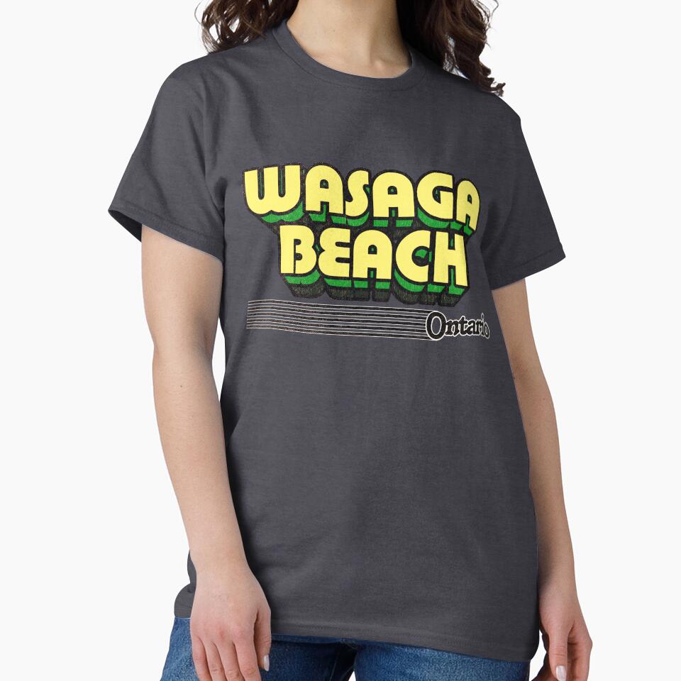 Wasaga Beach Ontario Retro Stripes T-Shirts, Hoodie, Sweatshirt