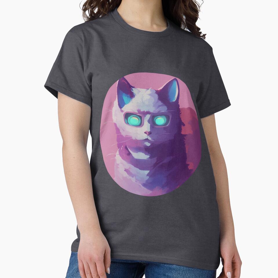 Vaporwave Cat by ACatinSpace T-Shirts, Hoodie, Sweatshirt | BlankRebels.com (Image 2)