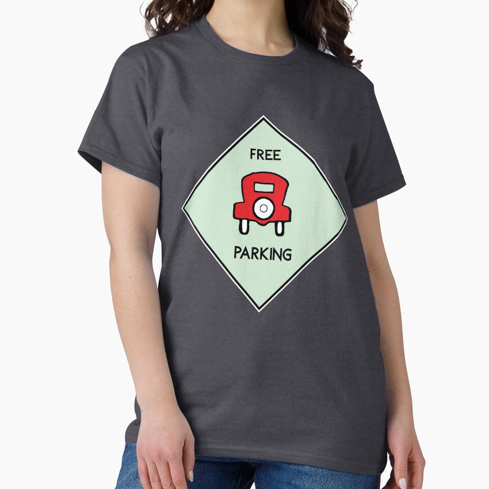 Free Parking Game Board Image for Game Night by RstyBcktWkshp T-Shirts, Hoodie, Sweatshirt | BlankRebels.com (Image 2)