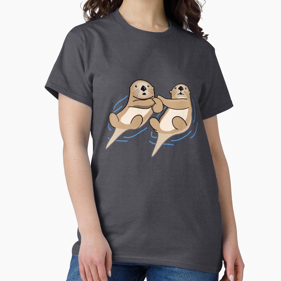 Otters Caught Holding Hands by squirrelpapa T-Shirts, Hoodie, Sweatshirt | BlankRebels.com (Image 2)