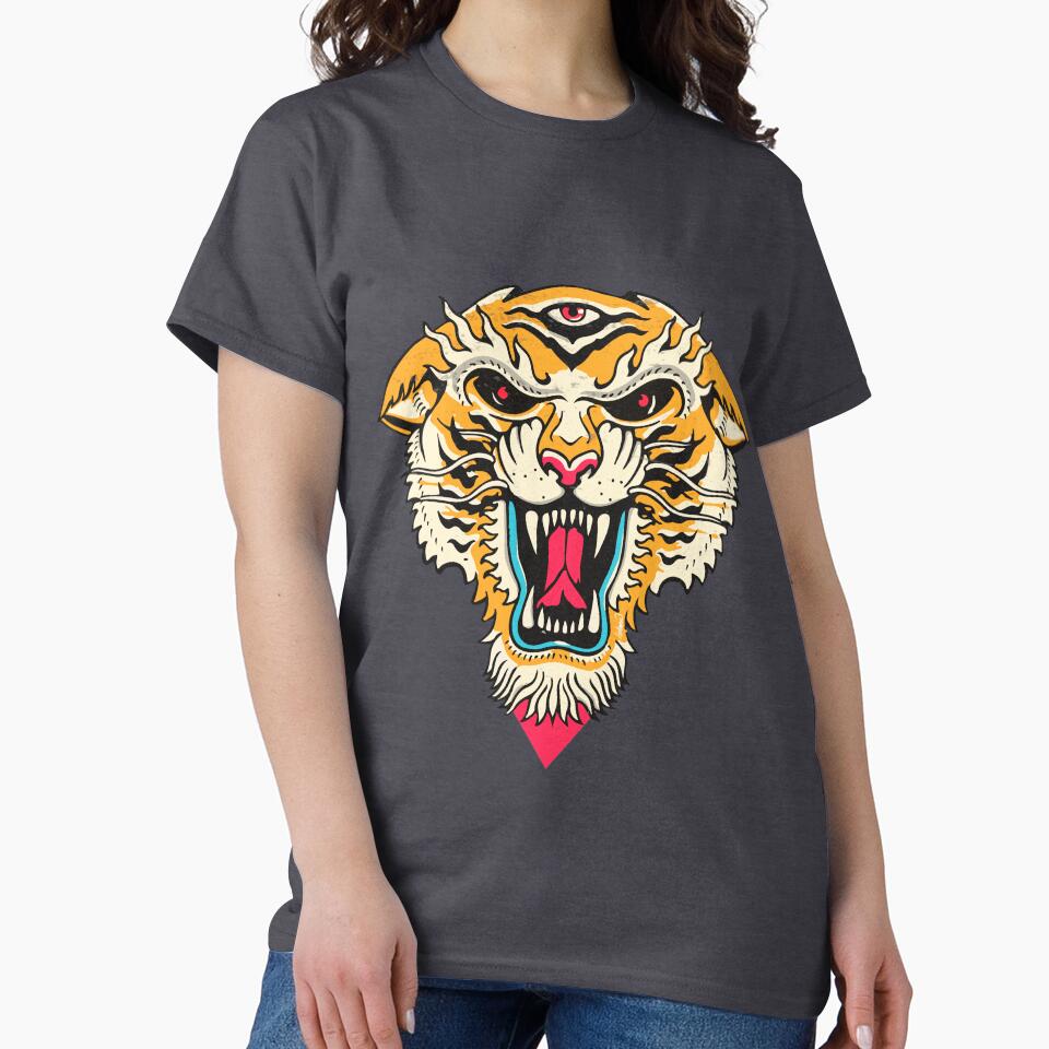 Tiger 3 Eyes by Lostanaw T-Shirts, Hoodie, Sweatshirt | BlankRebels.com (Image 2)