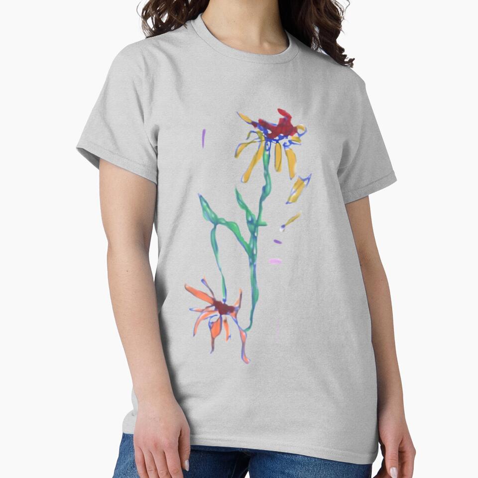 Flowers in an abstract Square Vase by MonsoonartsbyM T-Shirts, Hoodie, Sweatshirt | BlankRebels.com (Image 2)