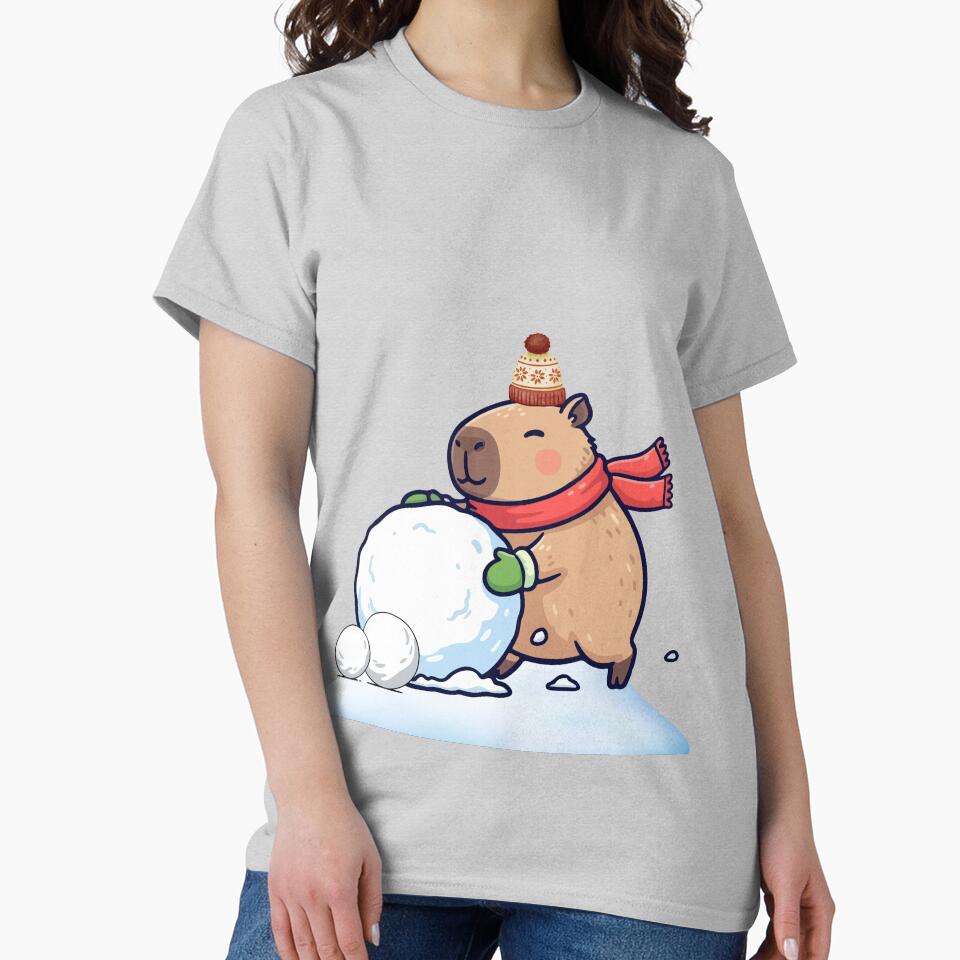Capybara – Cute Cozy Chill Illustration T-Shirts, Hoodie, Sweatshirt