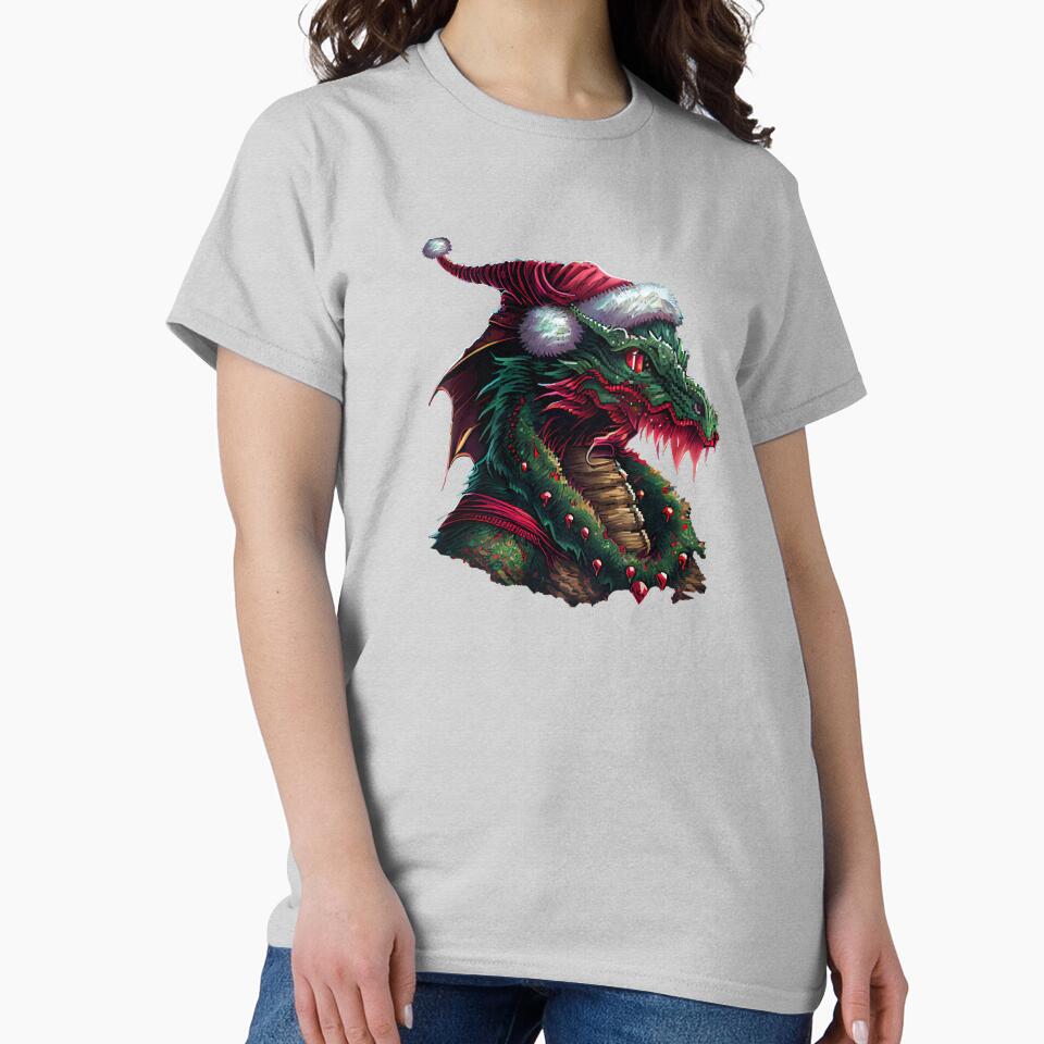 Christmas dragon. by Pixelarium T-Shirts, Hoodie, Sweatshirt | BlankRebels.com (Image 2)