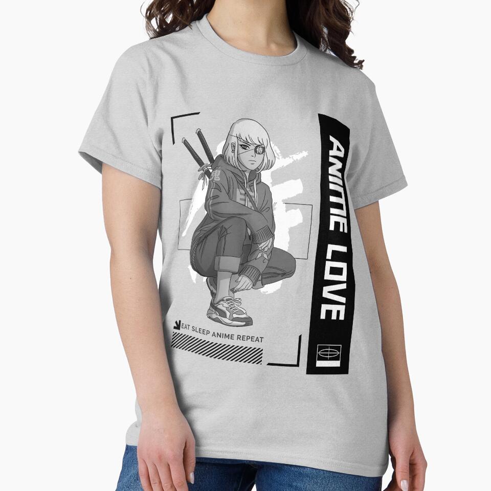 Eat Sleep Anime Repeat Love by Alladin7 T-Shirts, Hoodie, Sweatshirt | BlankRebels.com (Image 2)