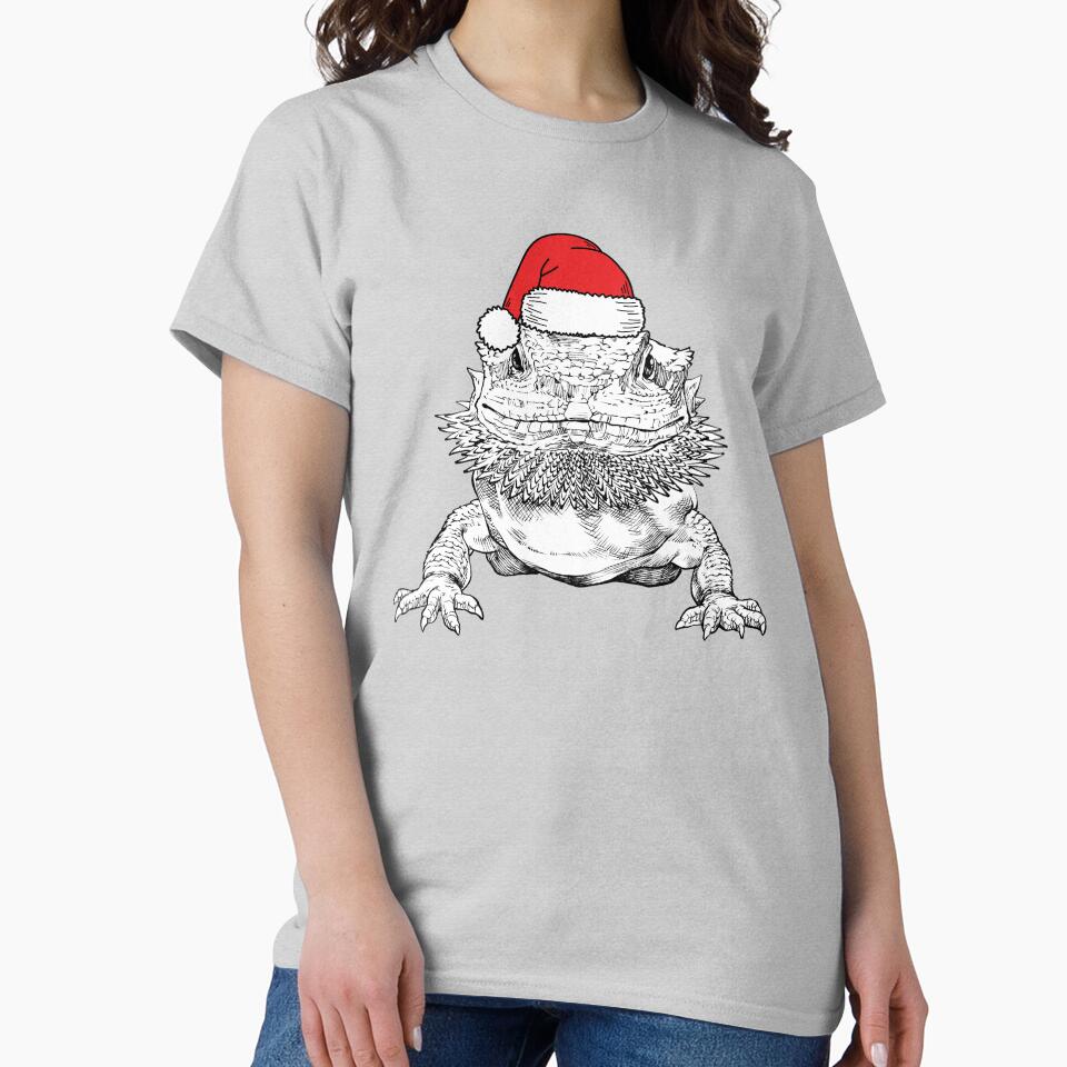 Bearded Dragon Christmas Santa Animal Holiday by thepawster T-Shirts, Hoodie, Sweatshirt | BlankRebels.com (Image 2)