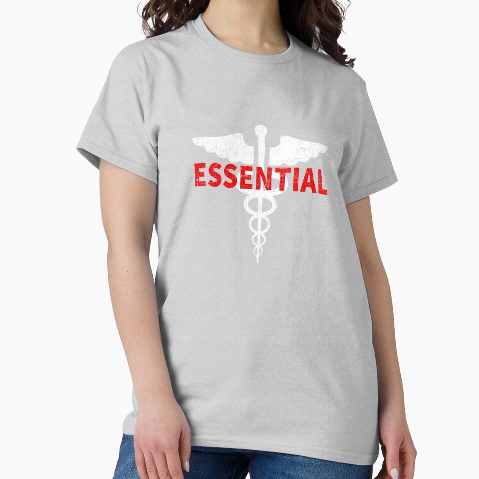 RN Registered Nurse EMS Paramedic COVID 19 DISTRESSED VERSION by Dan Brady T-Shirts, Hoodie, Sweatshirt (Image 2)
