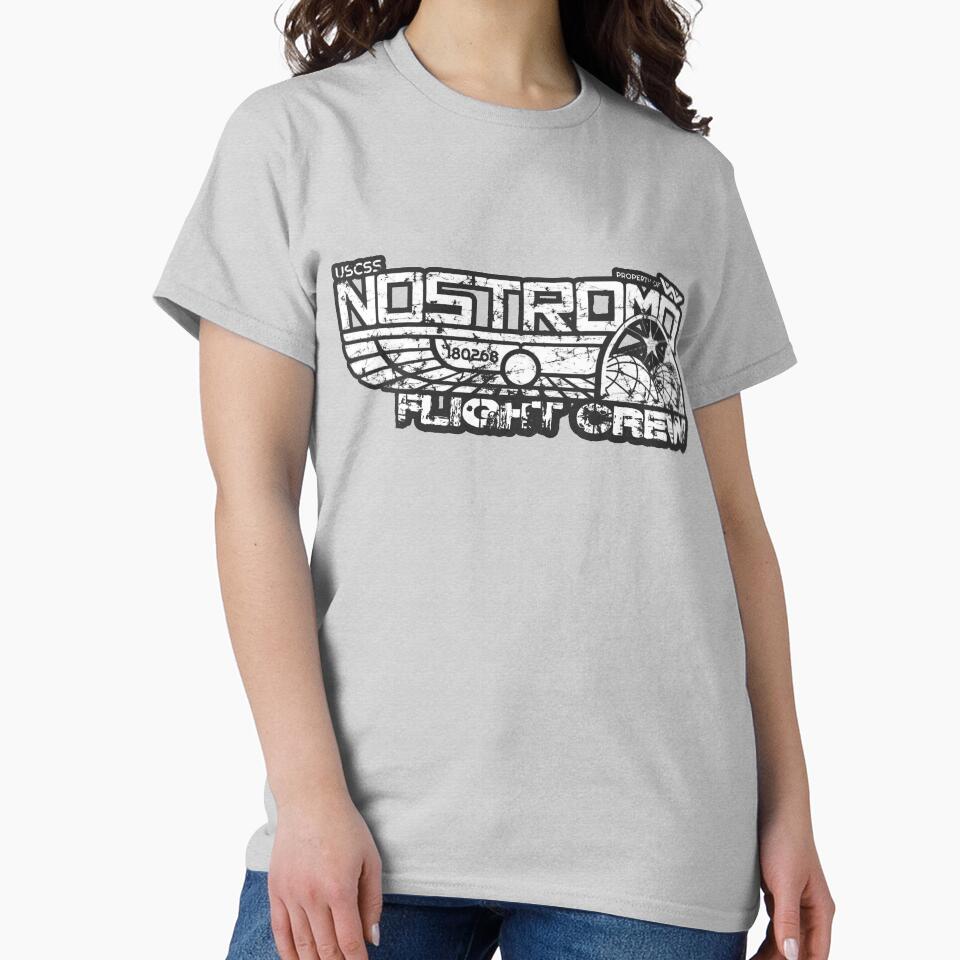 Nostromo Flight Crew Distressed by ZombeeMunkee T-Shirts, Hoodie, Sweatshirt | BlankRebels.com (Image 2)